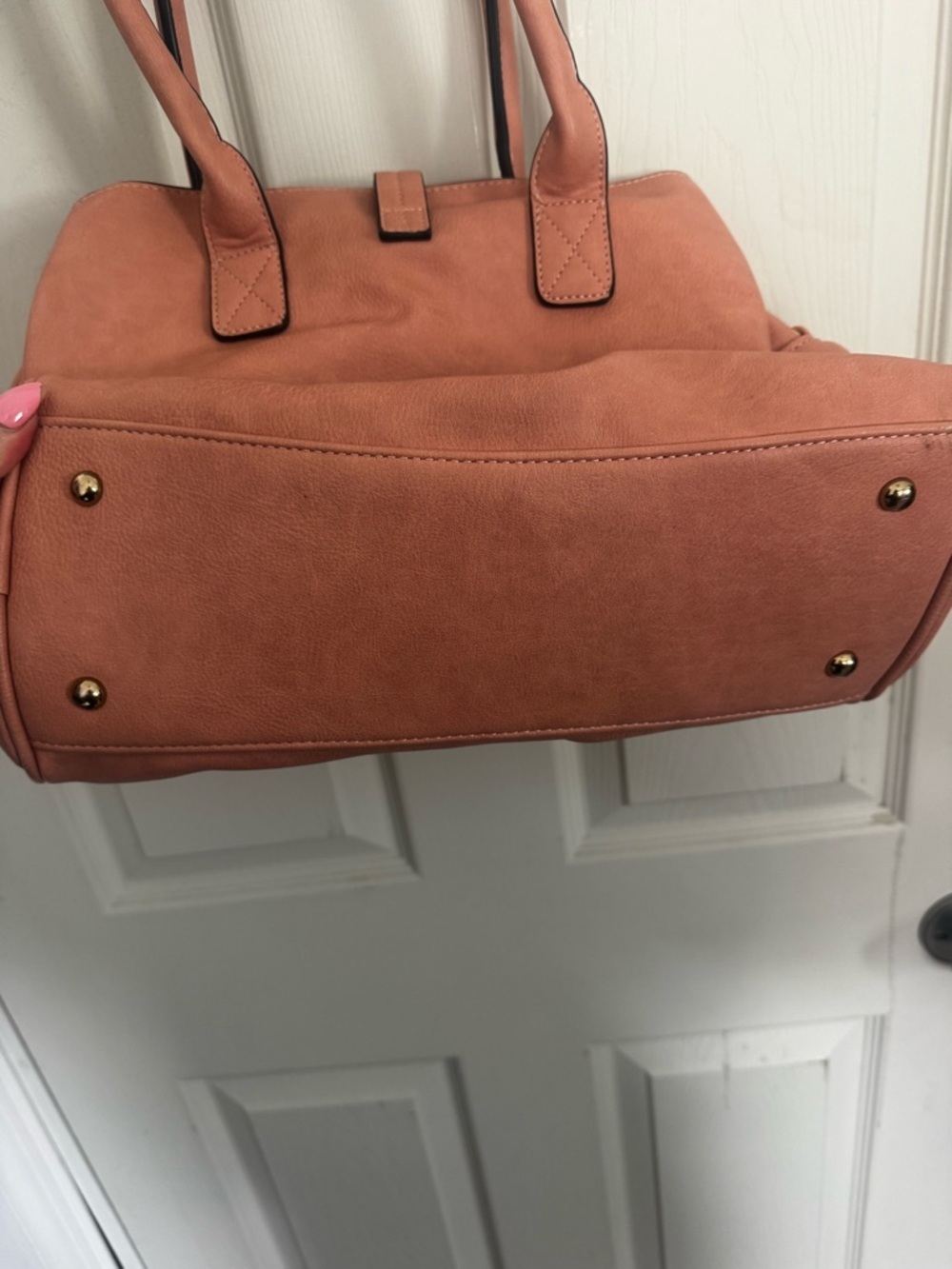Mellow World Jasmine Convertible Satchel Pink Vegan Leather - Picture 5 of 15